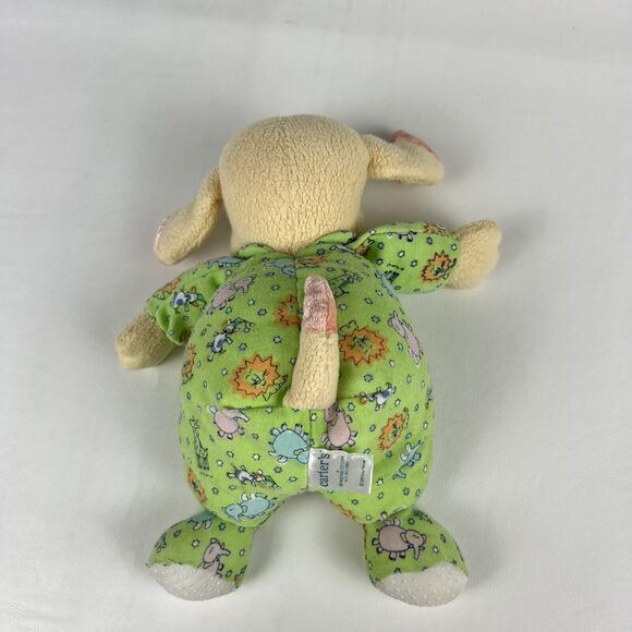 CARTER'S Puppy Dog Rattle Plush 2000 Emu Namae RARE Terrycloth Lovey Infant Toy - Picture 7 of 10